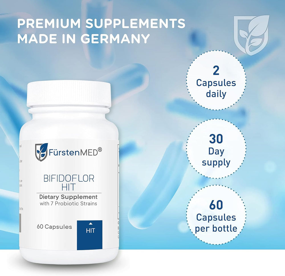 FürstenMED Bifidoflor HIT shelf display suggests reliability for daily use.