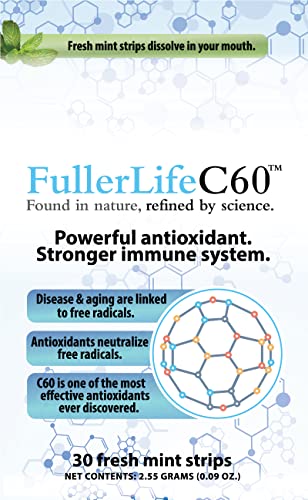 FullerLifeC60 mint-flavored strip with quick dissolve and refreshing taste.