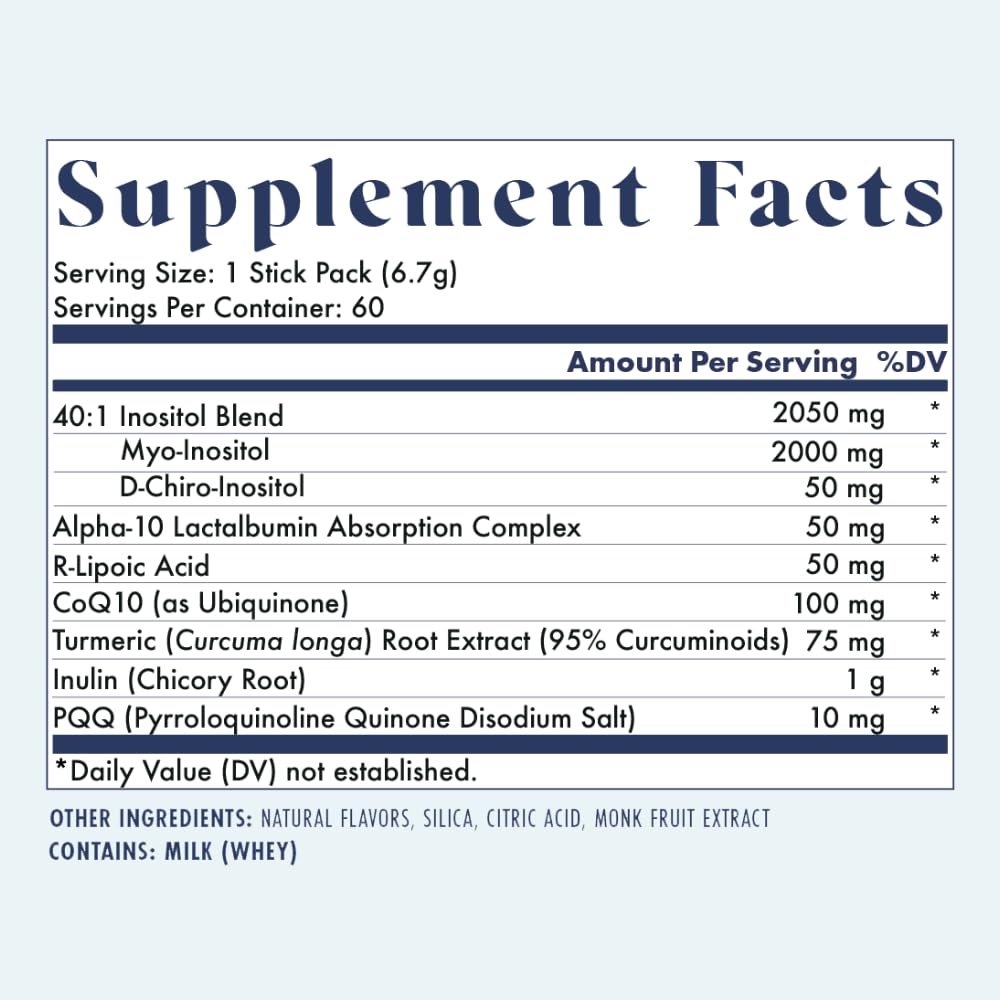 FullWell Alpha Inositol stick packs on the go for convenient daily use.