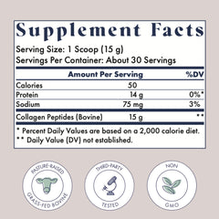 FullWell collagen powder being poured into a glass for easy mix.