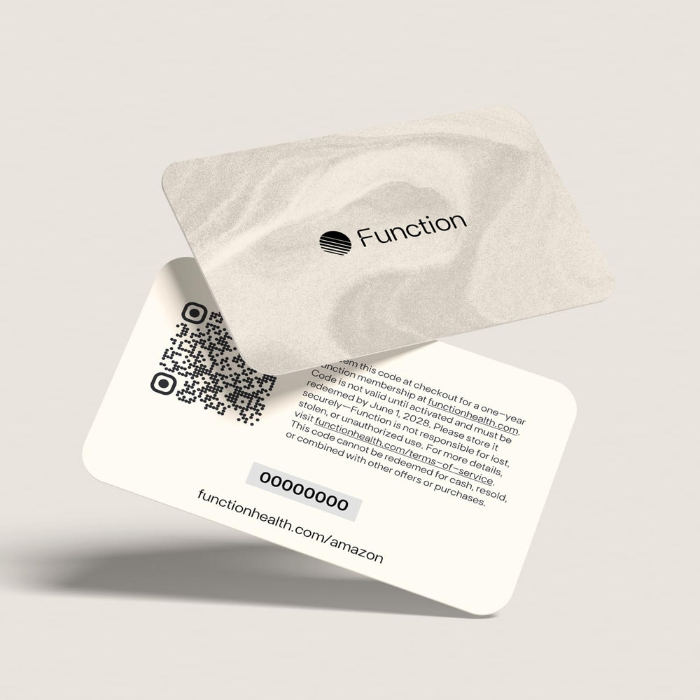 Function Health membership overview showing lab test access and insights for proactive health tracking