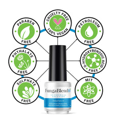 FungaBlend 10 brush applicator delivering quick, mess-free nail treatment.