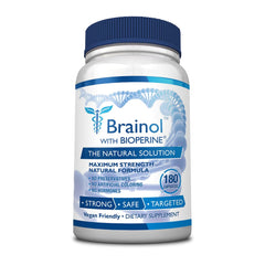 Fungavir Brainol bottle with capsules promoting focused energy and mental clarity