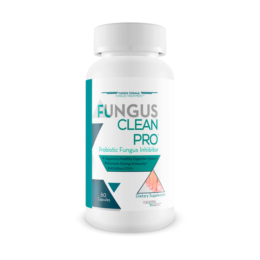 Fungis Toenail Fungus Treatment bottle label highlights 11 probiotic strains for daily wellness.