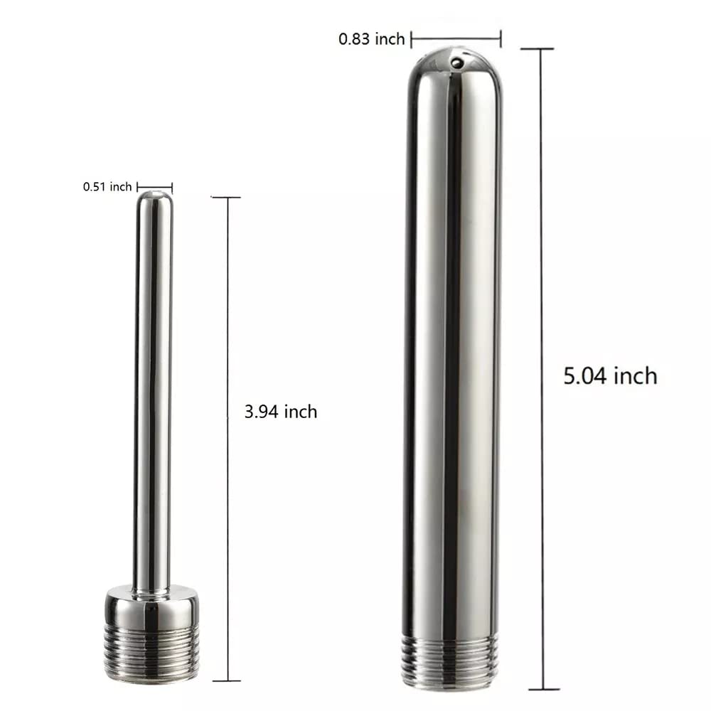 Funny Steel flow regulator lets you tailor water volume.