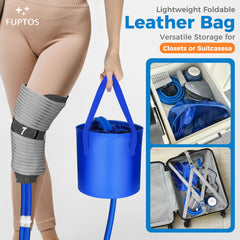 Fuptos knee pad attachment enables targeted comfort for knees during recovery.