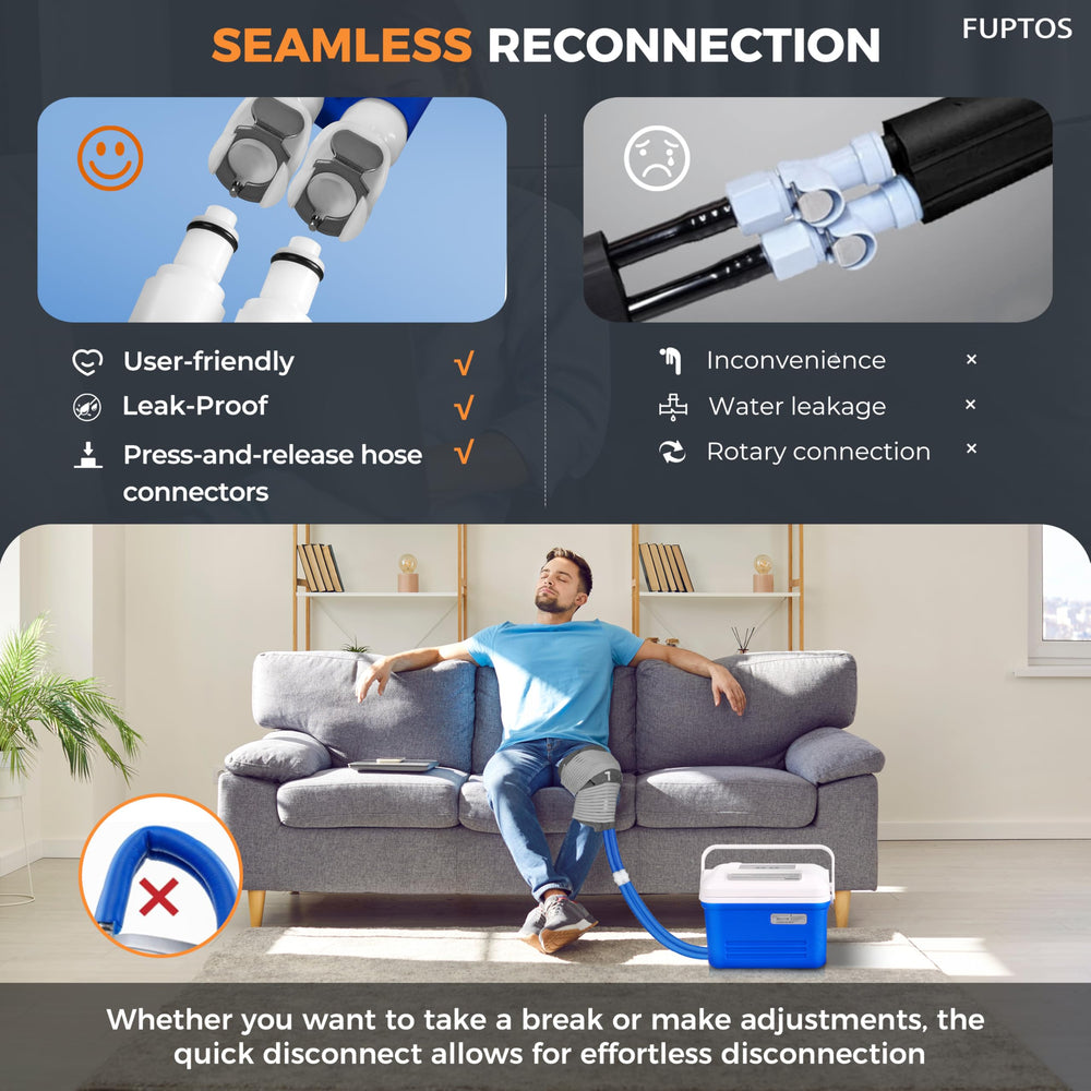 Fuptos three-mode therapy cycle with rest period supports flexible routines.