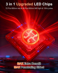 Furlove dual-wavelength 660nm and 850nm LEDs for deeper tissue soothing.