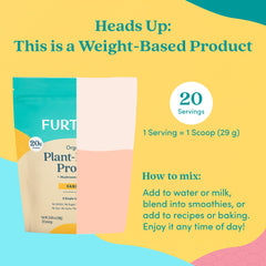 Further Food clean label dairy-free gluten-free packaging communicates dietary-friendly benefits.