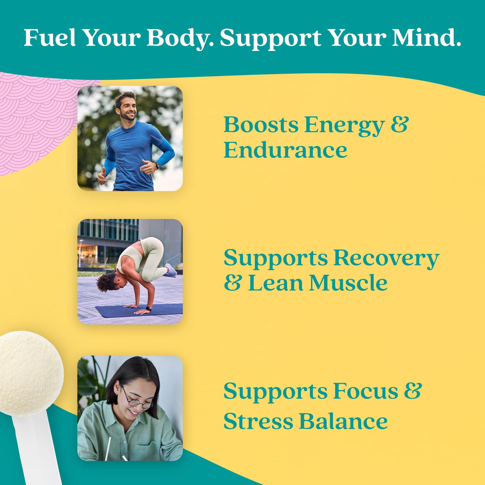 Further Food mushroom blend protein powder image signals endurance support and enhanced flavor.