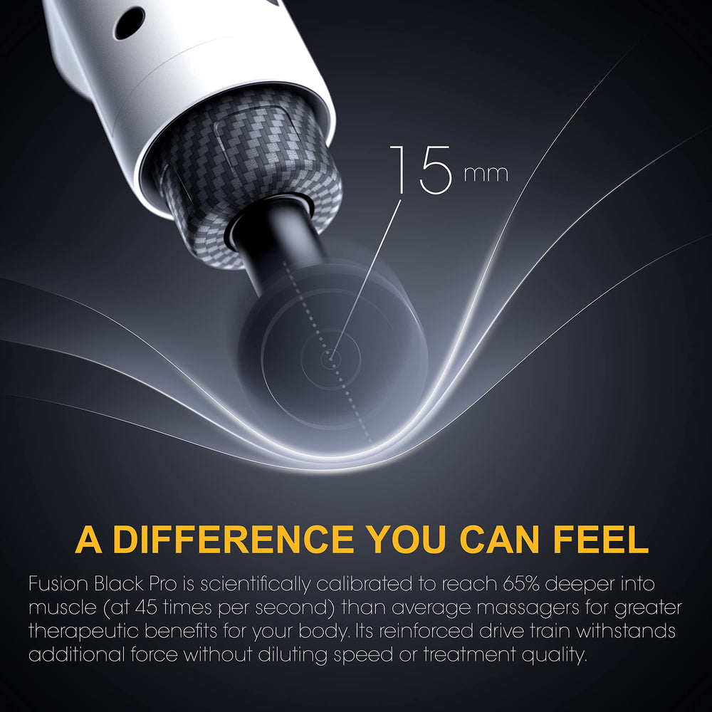 Fusion Black Pro twenty-speed levels tailor intensity for different areas.