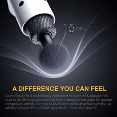 Fusion Black Pro twenty-speed levels tailor intensity for different areas.