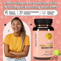 Future Kind Vegan Collagen bottle with brand logo invites daily wellness.