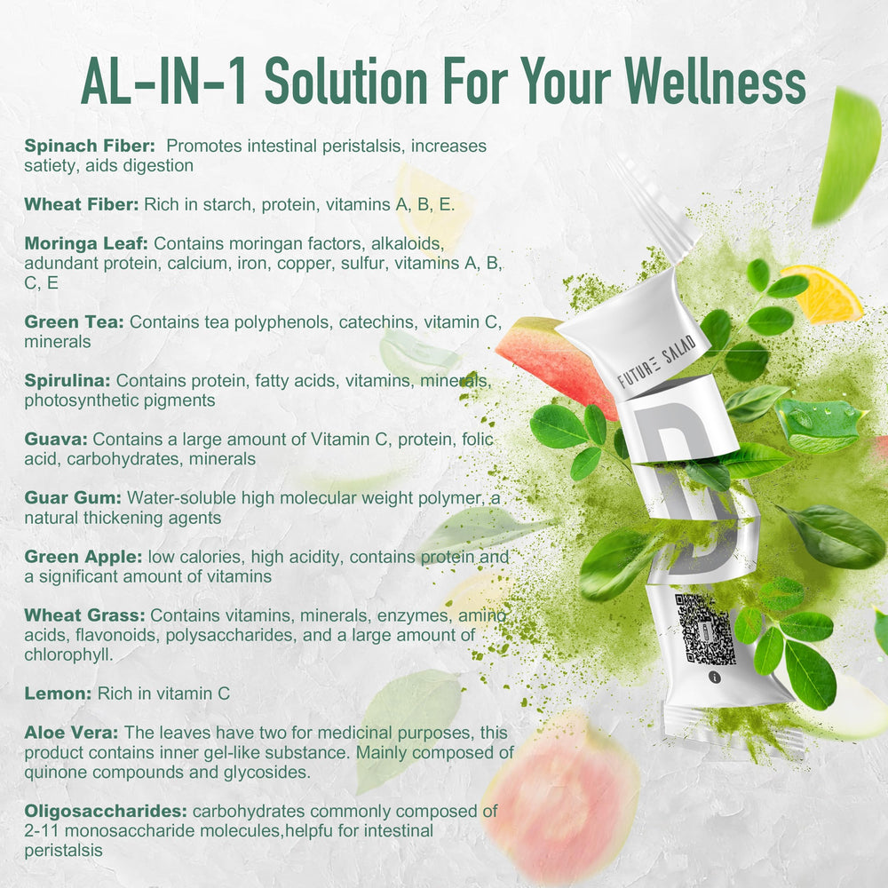 FUTURE SALAD plant-based nutrition boost in compact sachet