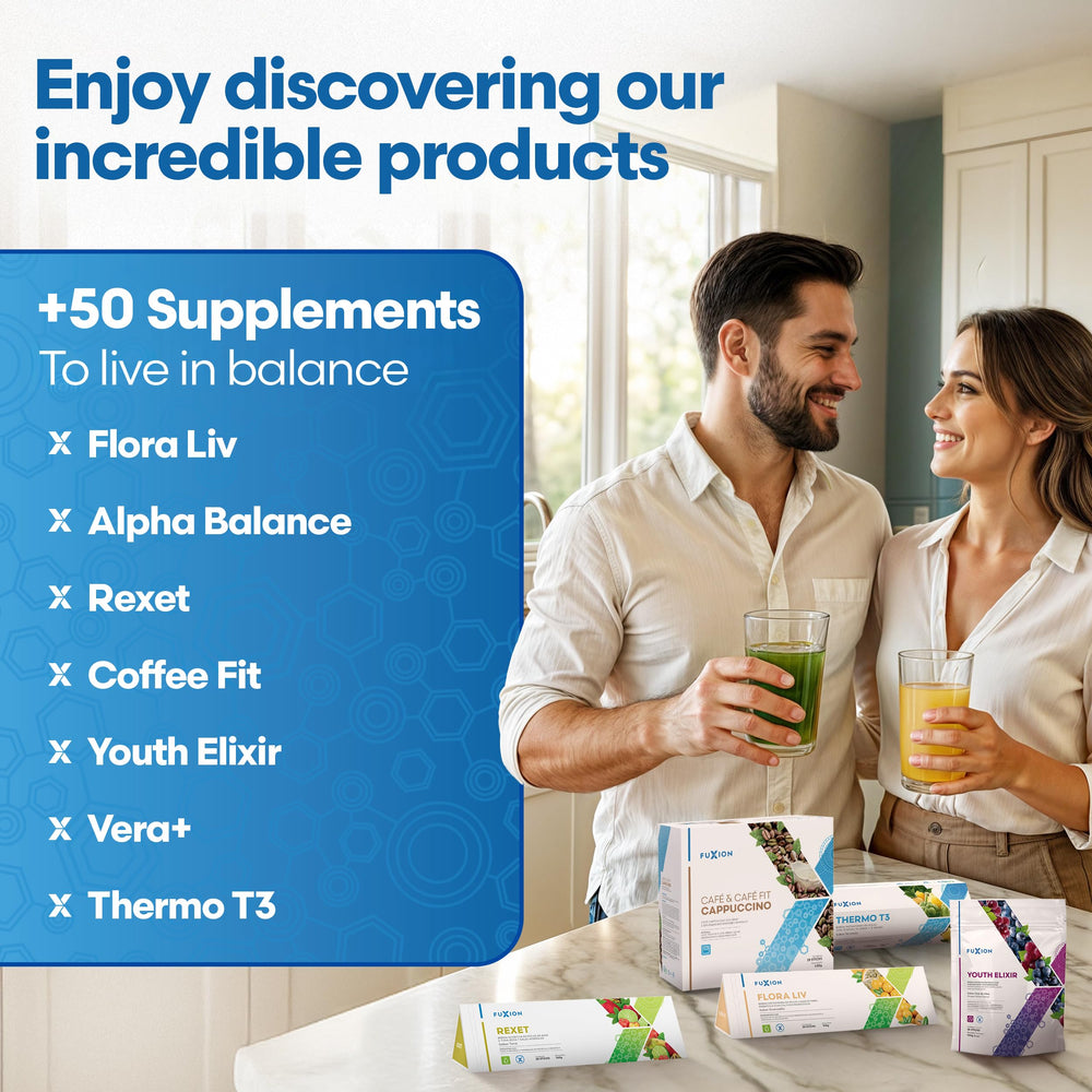 FuXion Vita Xtra T+ daily energy routine setup for busy days.