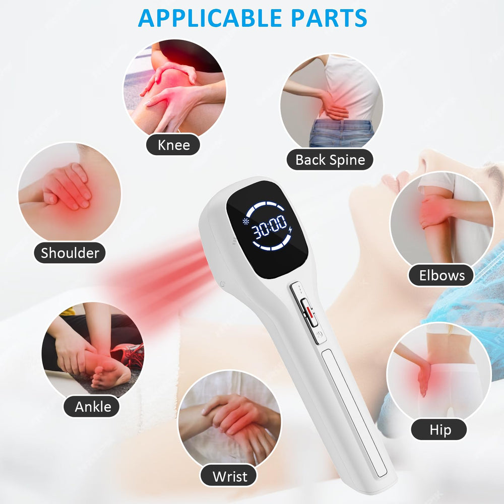 FVQ red light therapy device on adjustable stand ready for angle‑adjusted treatments.