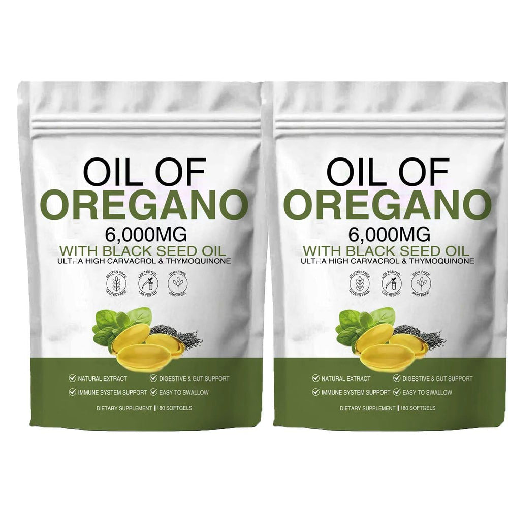 FW ZONE Oil of Oregano bottle front view, 360-count, for daily immune support.