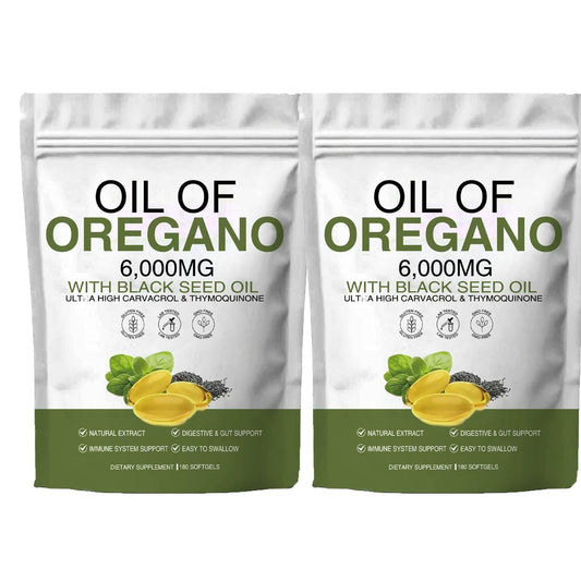 FW ZONE Oil of Oregano bottle front view, 360-count, for daily immune support.