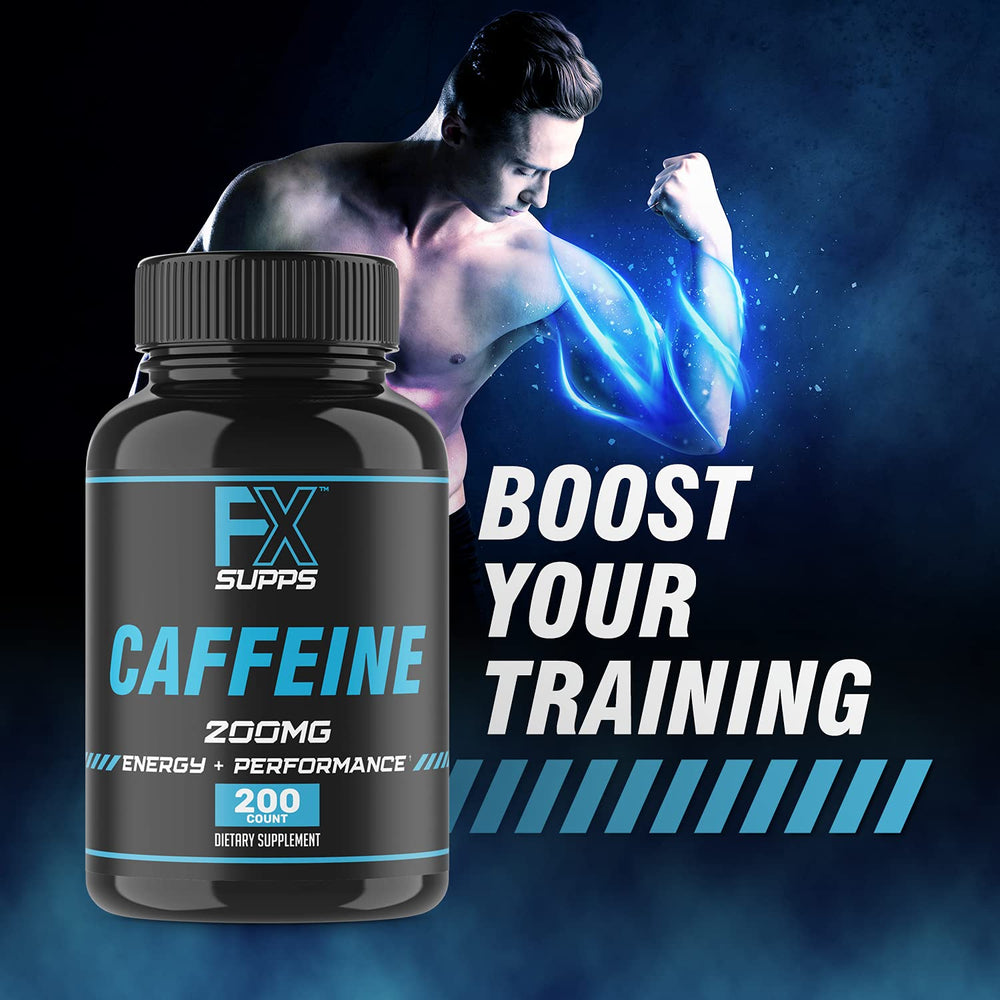 FXSUPPS caffeine pills pack-2 shows convenient two-pack for daily energy.