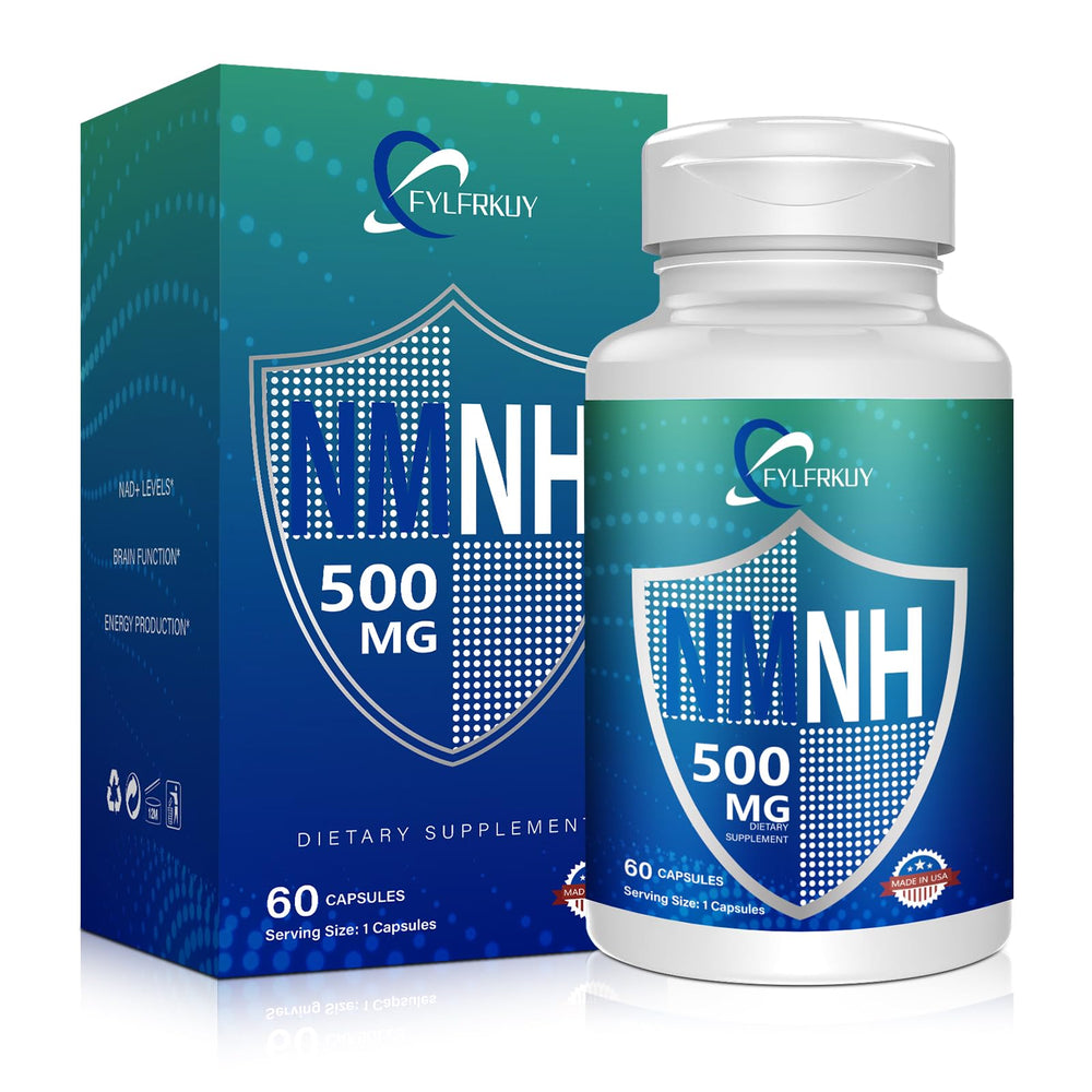 FYLFRKUY NMNH bottle front shows premium NAD supplement for daily energy