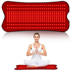 Fyovuv red light therapy pad full view highlighting 330 LEDs for broad body coverage.