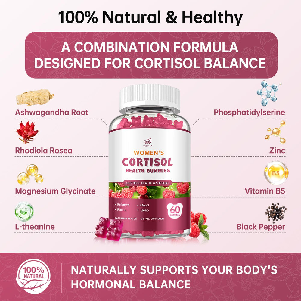 Fzjjyana Cortisol Gummies two-pack packaging for extended daily use.