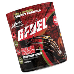 G Fuel Nightmare On Elm Street 2.0 ingredient label close-up with caffeine and vitamins