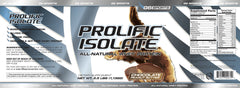 G6 Prolific Isolate nutrition facts highlighting allergen-free formula