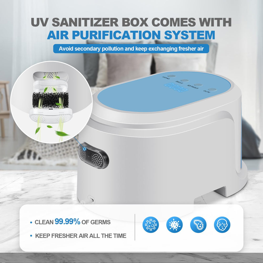 GAAVTHI UV Sanitizer Box large capacity fits multiple items at once