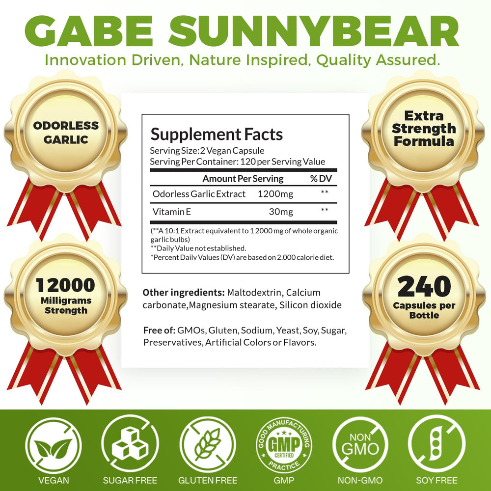 GABE SUNNYBEARS GMP-certified facility stamp image conveys reliable quality.