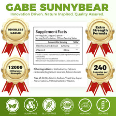 GABE SUNNYBEARS GMP-certified facility stamp image conveys reliable quality.