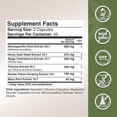 GADE NUTRITION Maca root capsules for endurance and energy support