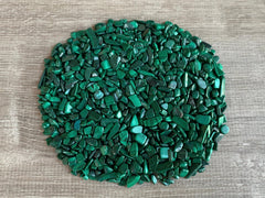 GAF TREASURES Malachite Chips undrilled bulk pack for crafts and education.