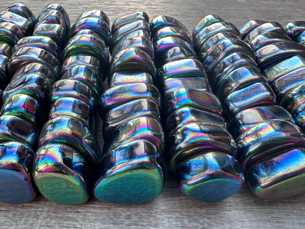 GAF Treasures Rainbow Magnetic Hematite stones offer magnetic energy and color-shifted beauty
