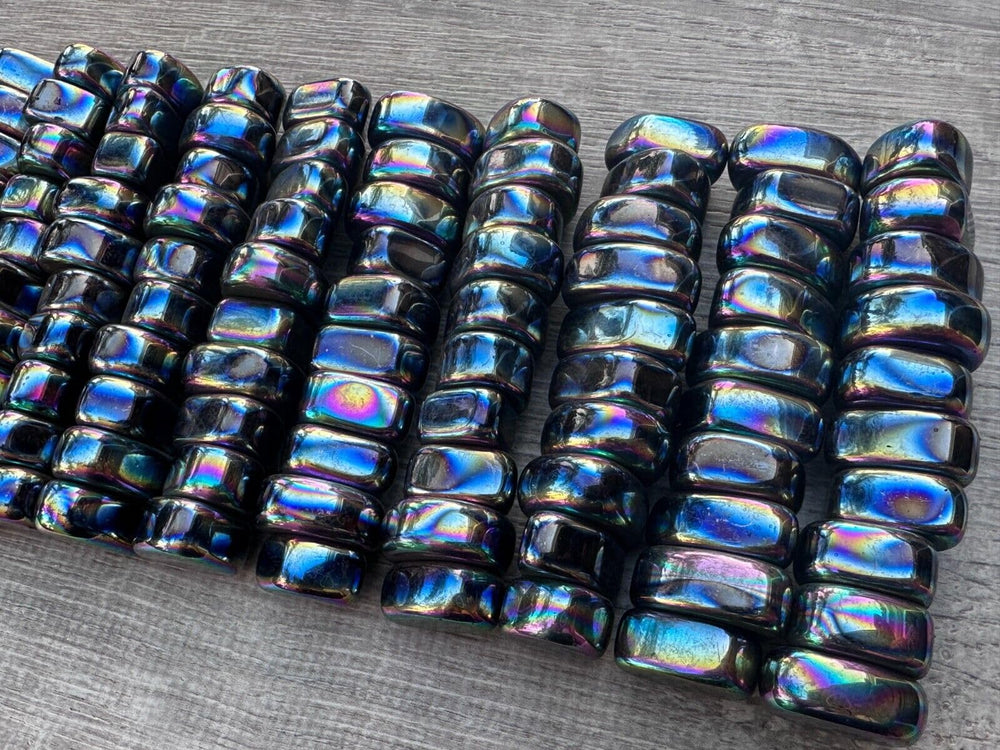 GAF Treasures Rainbow Magnetic Hematite stones carried in pockets for steady awareness