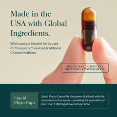 Gaia Herbs Astragalus Supreme ingredients panel highlights schisandra and ligustrum vitality