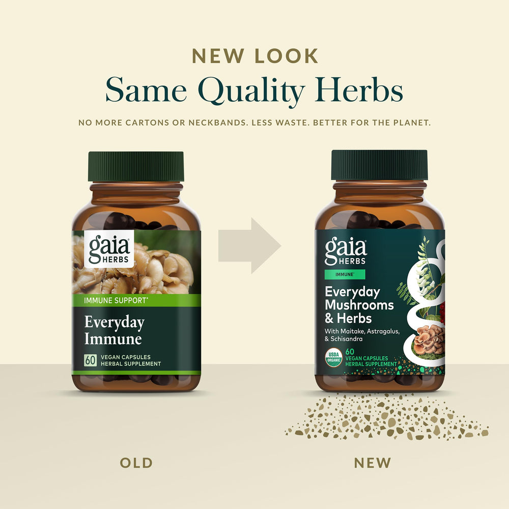 Gaia Herbs Everyday Immune astragalus root close-up, part of the daily wellness blend.