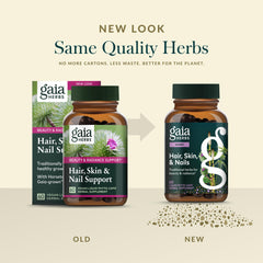 Gaia Herbs horsetail capsules illustrating traditional herbal hair and nail support