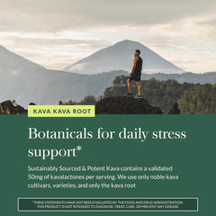Gaia Herbs Kava Root packaging emphasizes 60 mg kavalactones per serving