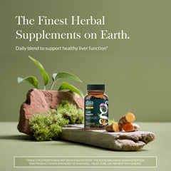 Gaia Herbs Liver Health capsules closeup for easy daily dosing