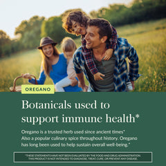 Gaia Herbs Oil of Oregano packaging front communicates quality and care