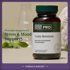 GAIA Herbs PRO Chamomile flower close-up promoting peaceful mood