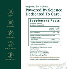 Gaia Herbs Pro Cordyceps capsules close-up for daily energy support