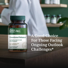 Gaia Herbs PRO Emotional Balance organic certification label signaling quality.