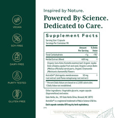 Gaia Herbs PRO EpiVital capsules closeup highlighting plant-based gut support.