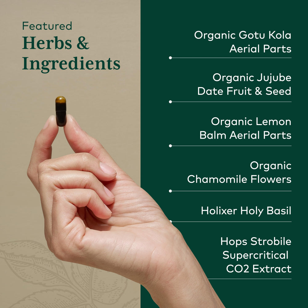 Gaia Herbs PRO GI Stress lemon balm and chamomile blend visual