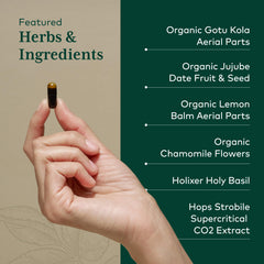 Gaia Herbs PRO GI Stress lemon balm and chamomile blend visual