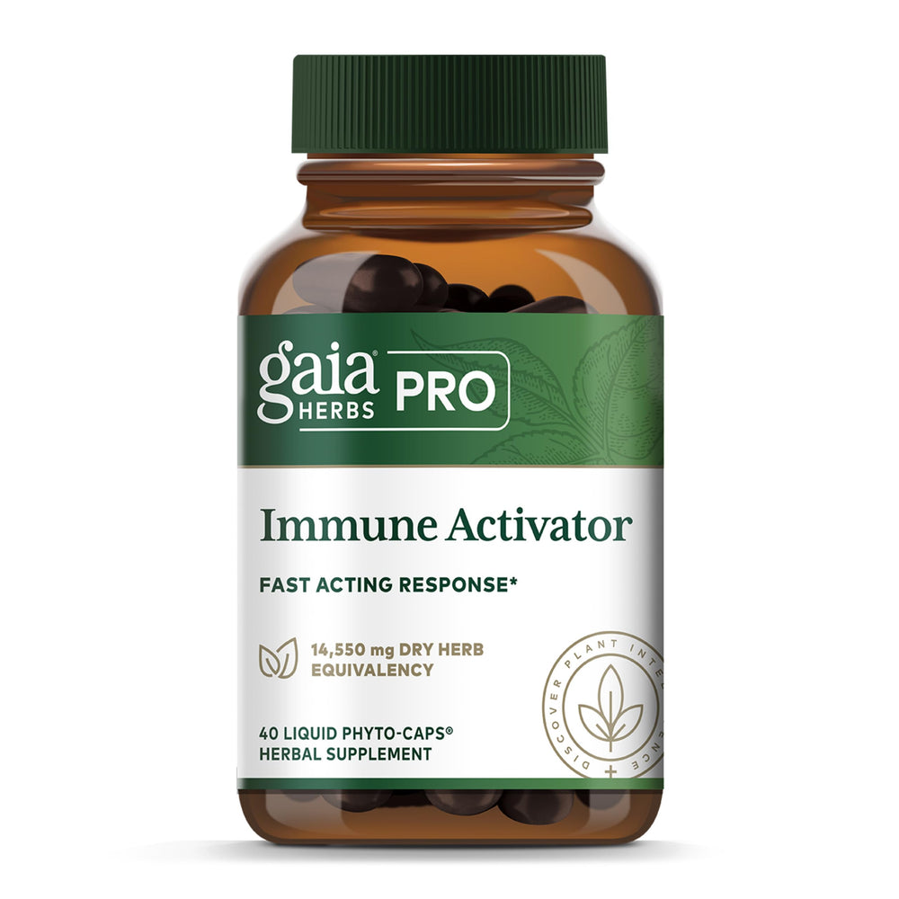 GAIA Herbs Pro Immune Activator bottle for daily immune support.