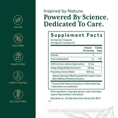 GAIA HERBS PRO capsules close-up for easy daily nootropic use.