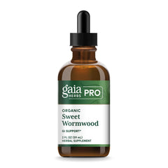 GAIA Herbs Pro Sweet Wormwood bottle pour for easy daily dosing.